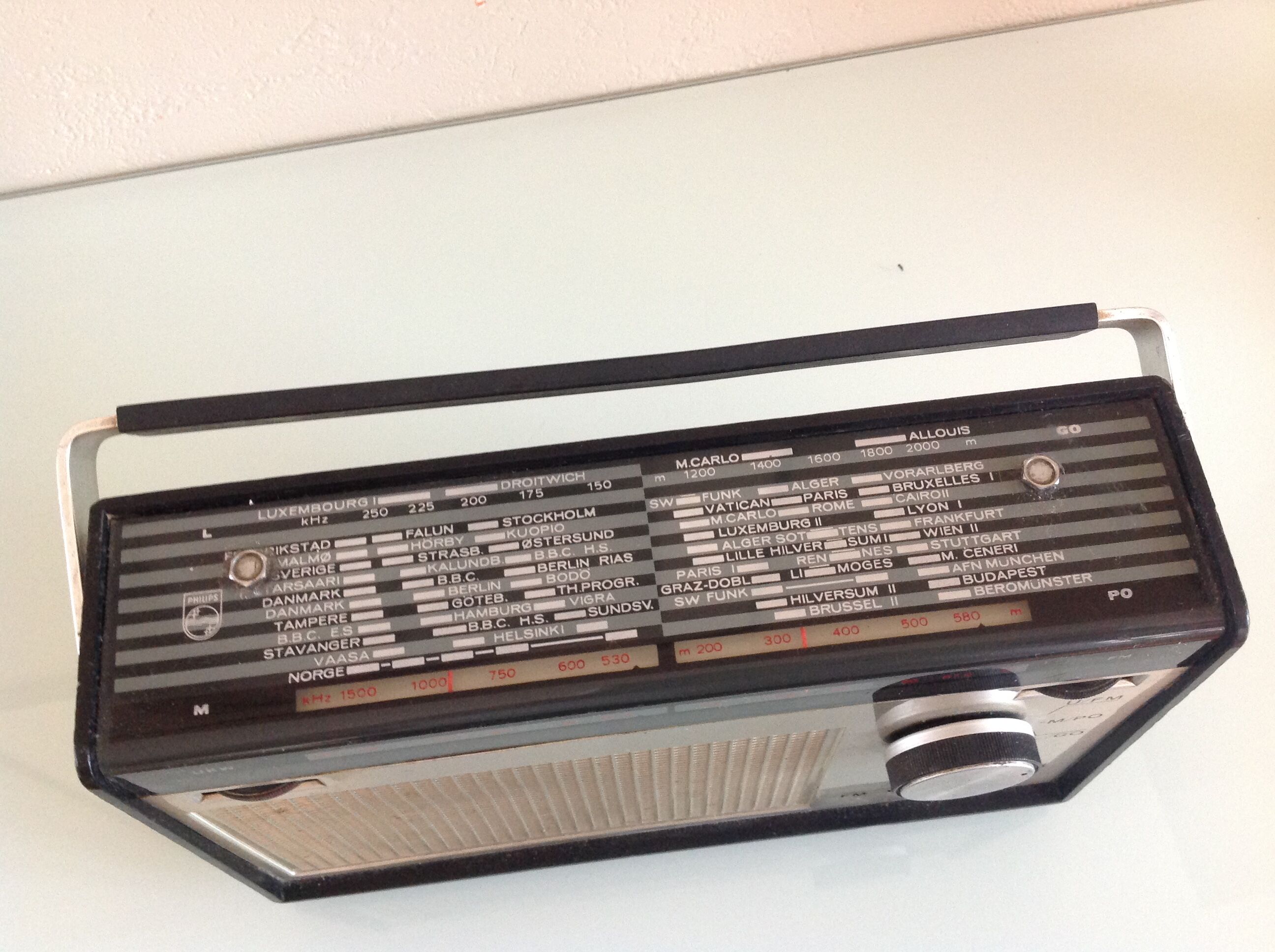 Former vintage Philips transistor radio 22RL362 - 60s