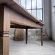 Solid oak farmhouse table with extensions (190-280cm) 1950