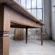 Solid oak farmhouse table with extensions (190-280cm) 1950