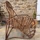 Vintage rattan armchair
