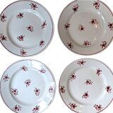 Lot de 4 assiettes plates