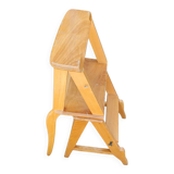 2 x library ladder chair 1950s