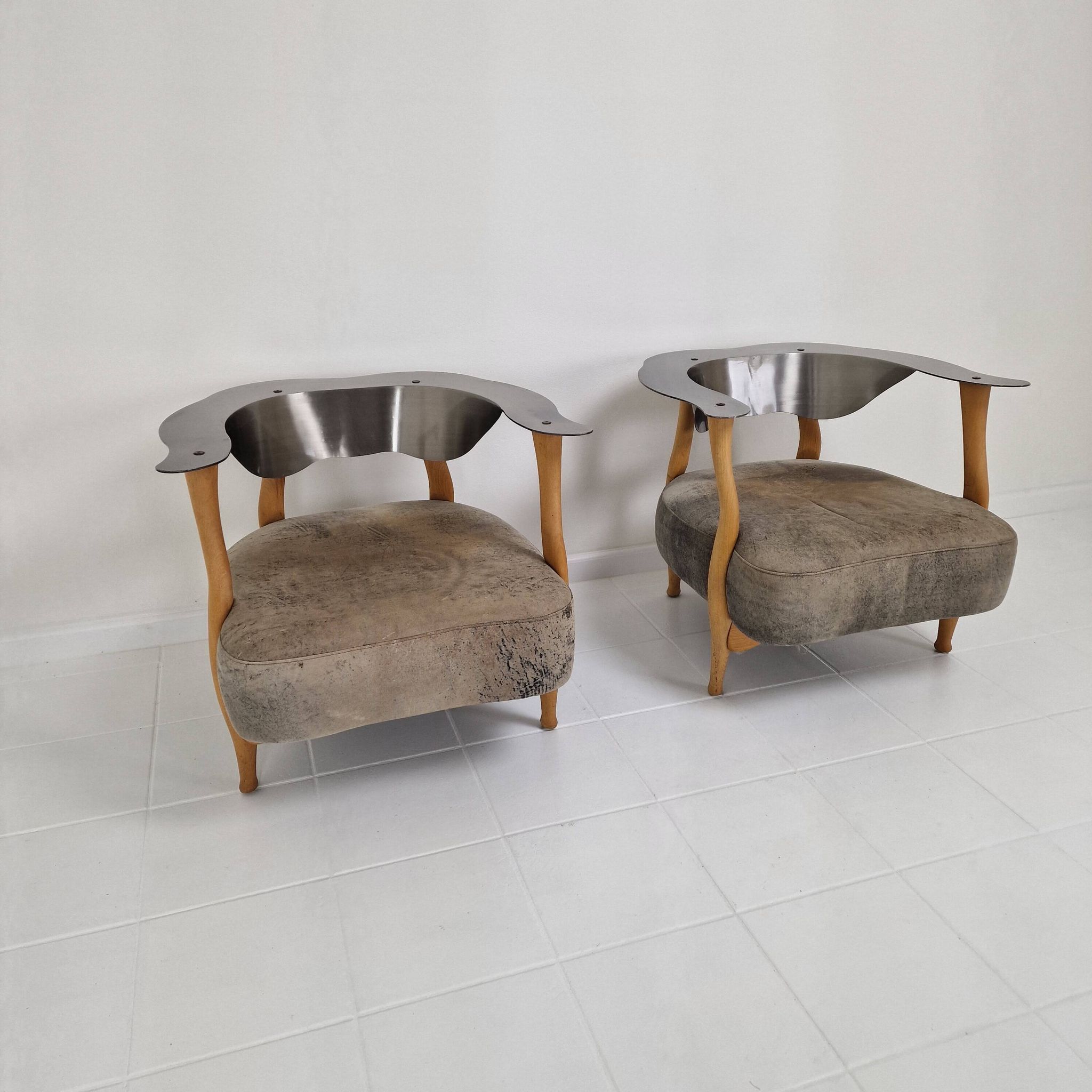 Set of 2 'Fantasy Island' Lounge Chairs by Kurt Bayer, 1980's