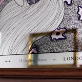 Coiffure screen-printed mirror 88.5cm x 63.5cm