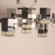 Ceiling light model 'Cubic' with 13 light units by Sciolari - Italy - 1970's