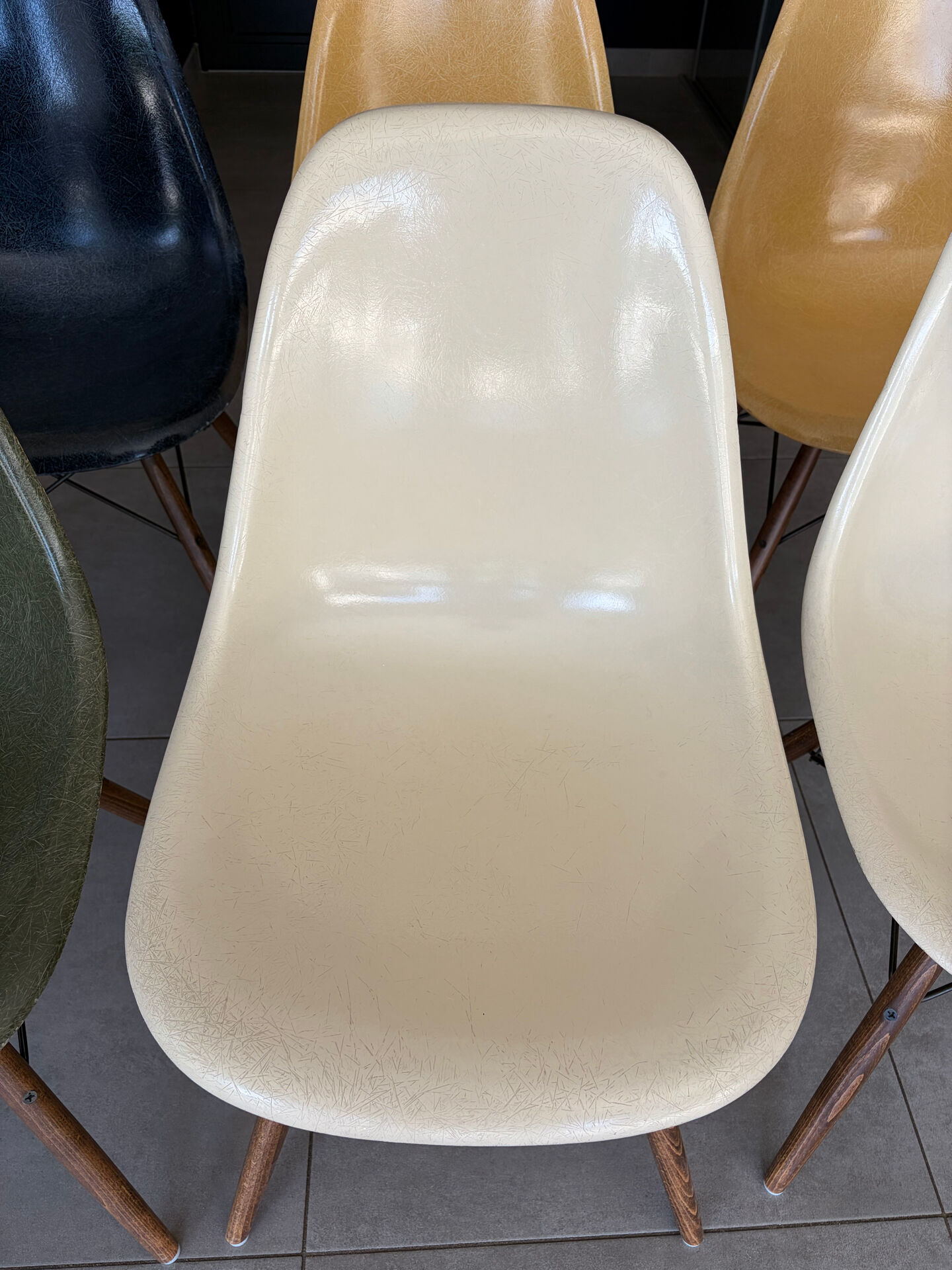 Ecru Eames chairs