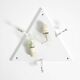 Post Modern Murano glass triangle ceiling lamp by Sylcom, Italy, 1985