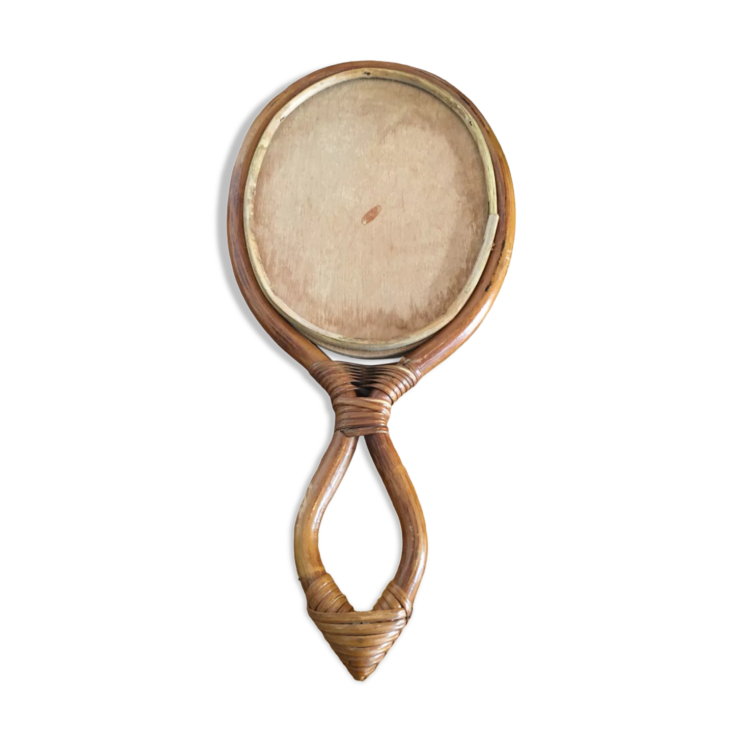 Vintage rattan mirror
