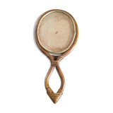 Vintage rattan mirror