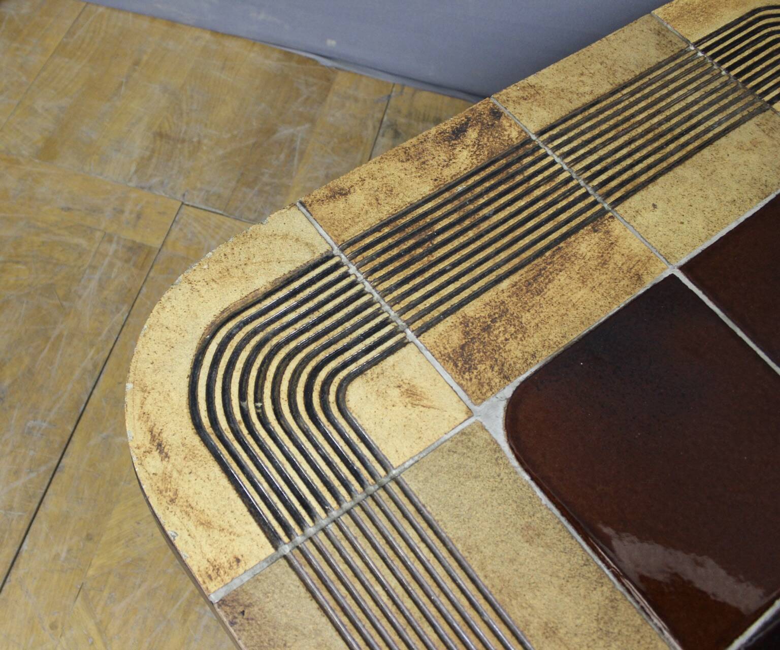 Coffee table by Roger Capron, model Mambo, 1974.