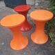 Tam Tam stools orange red