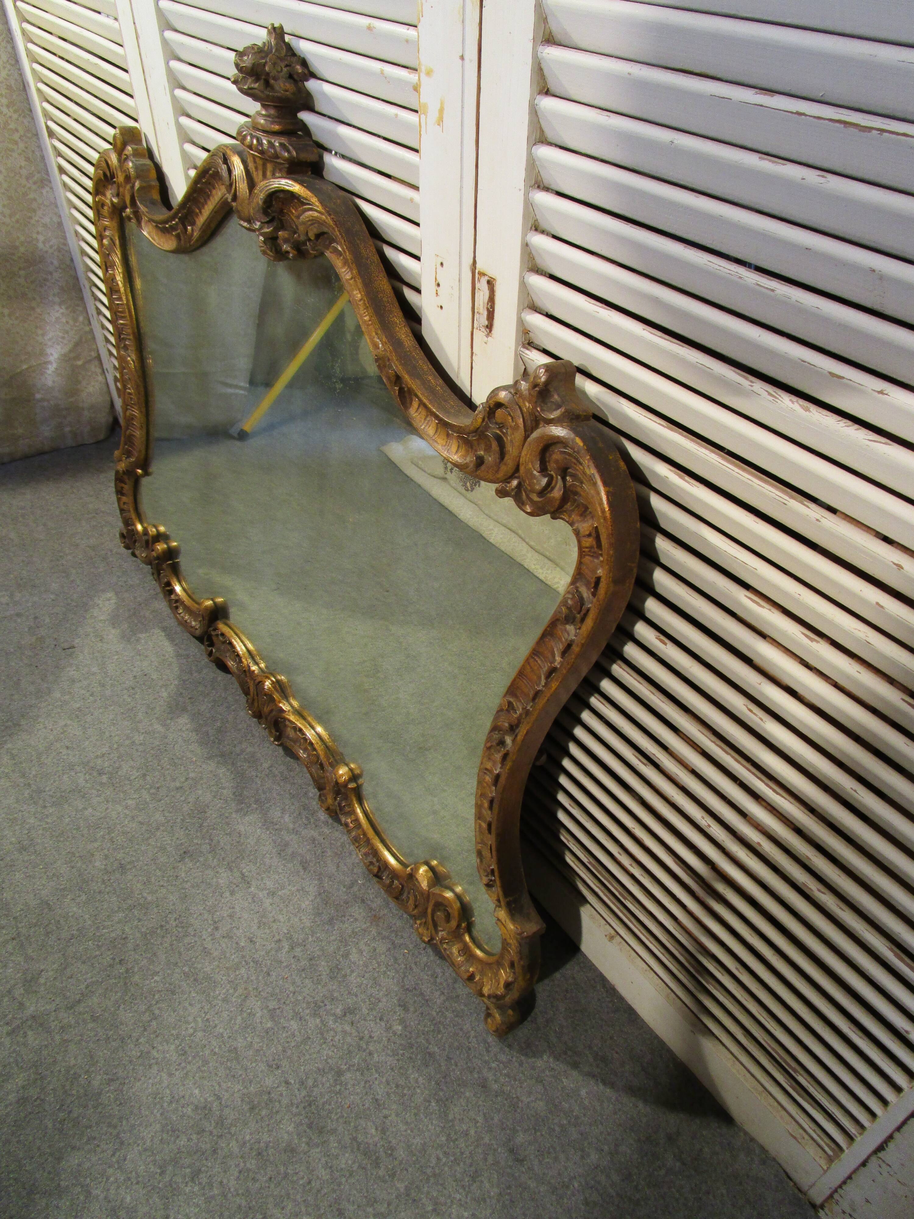 Mirror golden era woods 19eme - 122x96cm