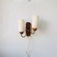 Teak wall lamp for the 70s