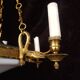 Empire/Napoleon 1st style chandelier, real opaline bronze Lucien Gau Paris 60'