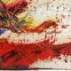 Oil Painting on Canvas Abstract Material 1970s