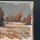 Original Swedish Oil on Canvas – “Red Autumn” by Knut Måsö (1926–2016) – Signed – Vintage & Framed – 57 × 44 cm (22.4" × 17.3")