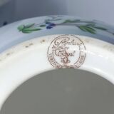 Pair of Royal Lily Aux Barbeaux Porcelain Ball Lamps