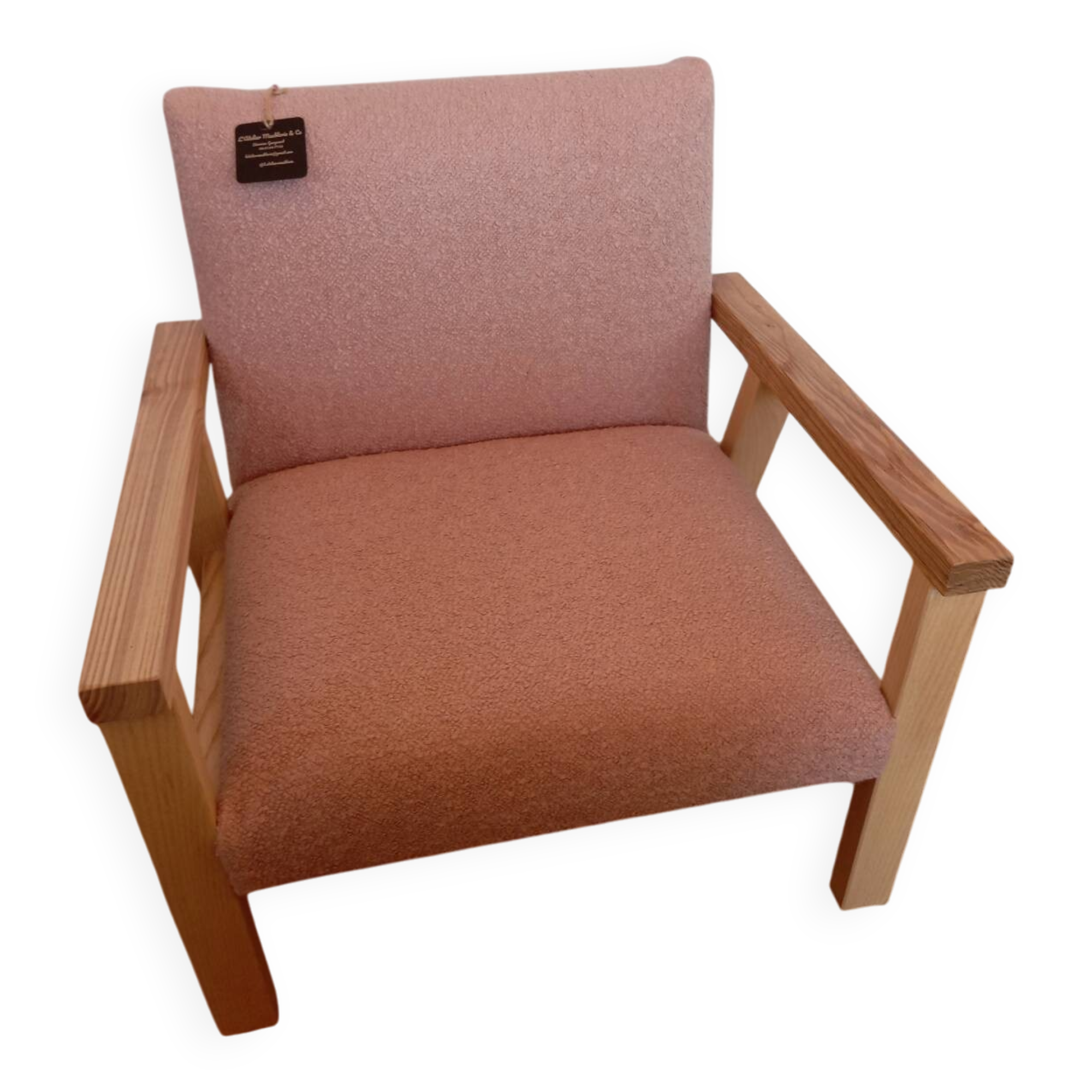 Scandinavian handcrafted children's armchair
