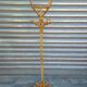 Rattan coat rack