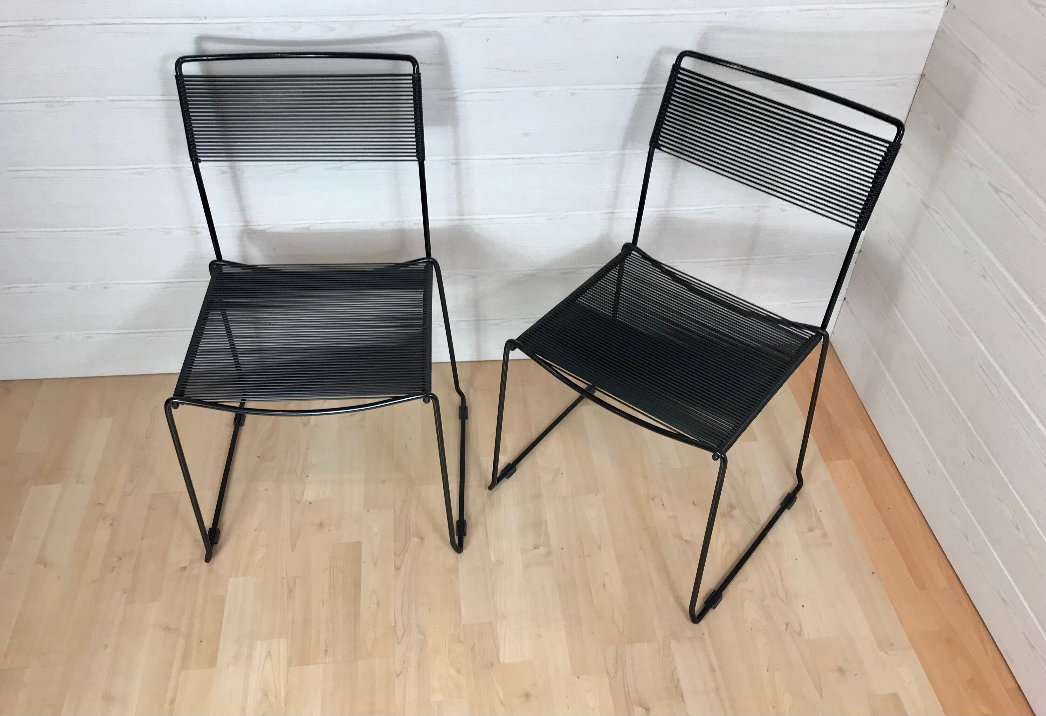 Pair of Chairs Spaghetti Giandomenico Belotti 1980