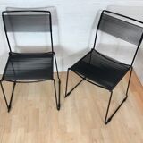 Pair of Chairs Spaghetti Giandomenico Belotti 1980