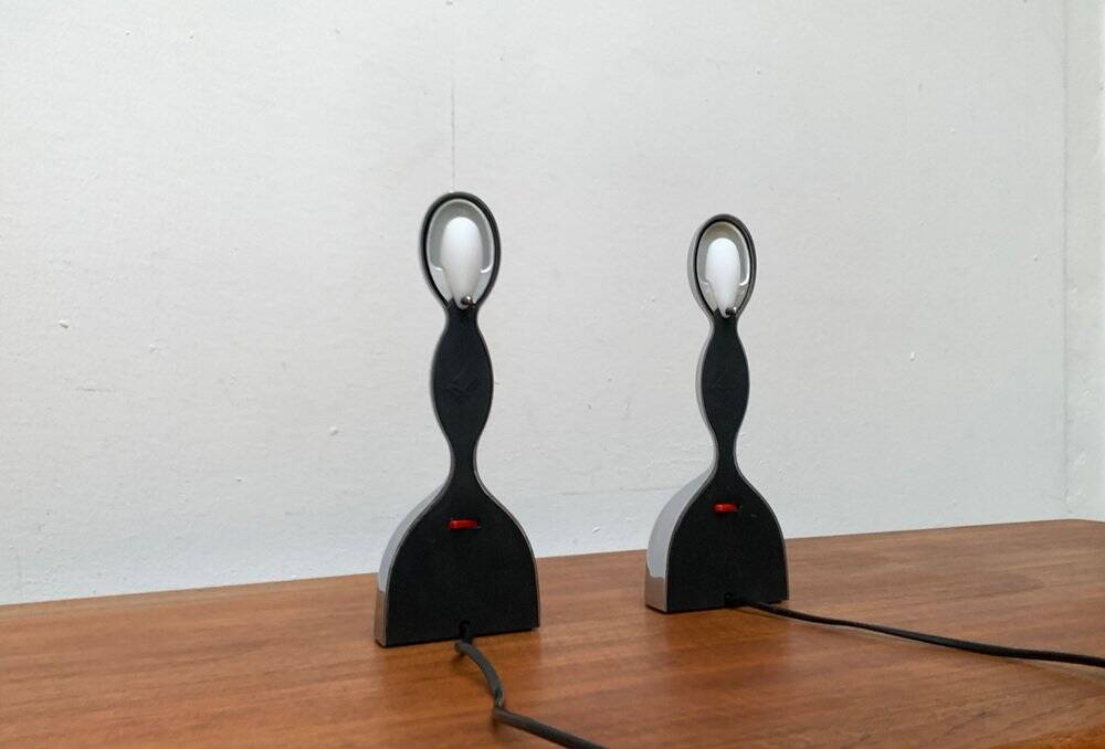 Postmodern Italian table lamps Virgo by Ilalia Gibertini for Nemo Cassina, 1990s, set of 2.