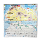 Vintage school map of West Africa / Sahara by Hachette Rossignol