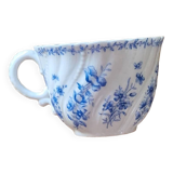 Tasse ancienne porcelaine de Sarreguemines fleurs vintage