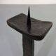 Brutalist Sculptural Iron Candleholder, 1960s
