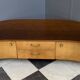 1960s kidney-shaped sideboard in two-tone wood