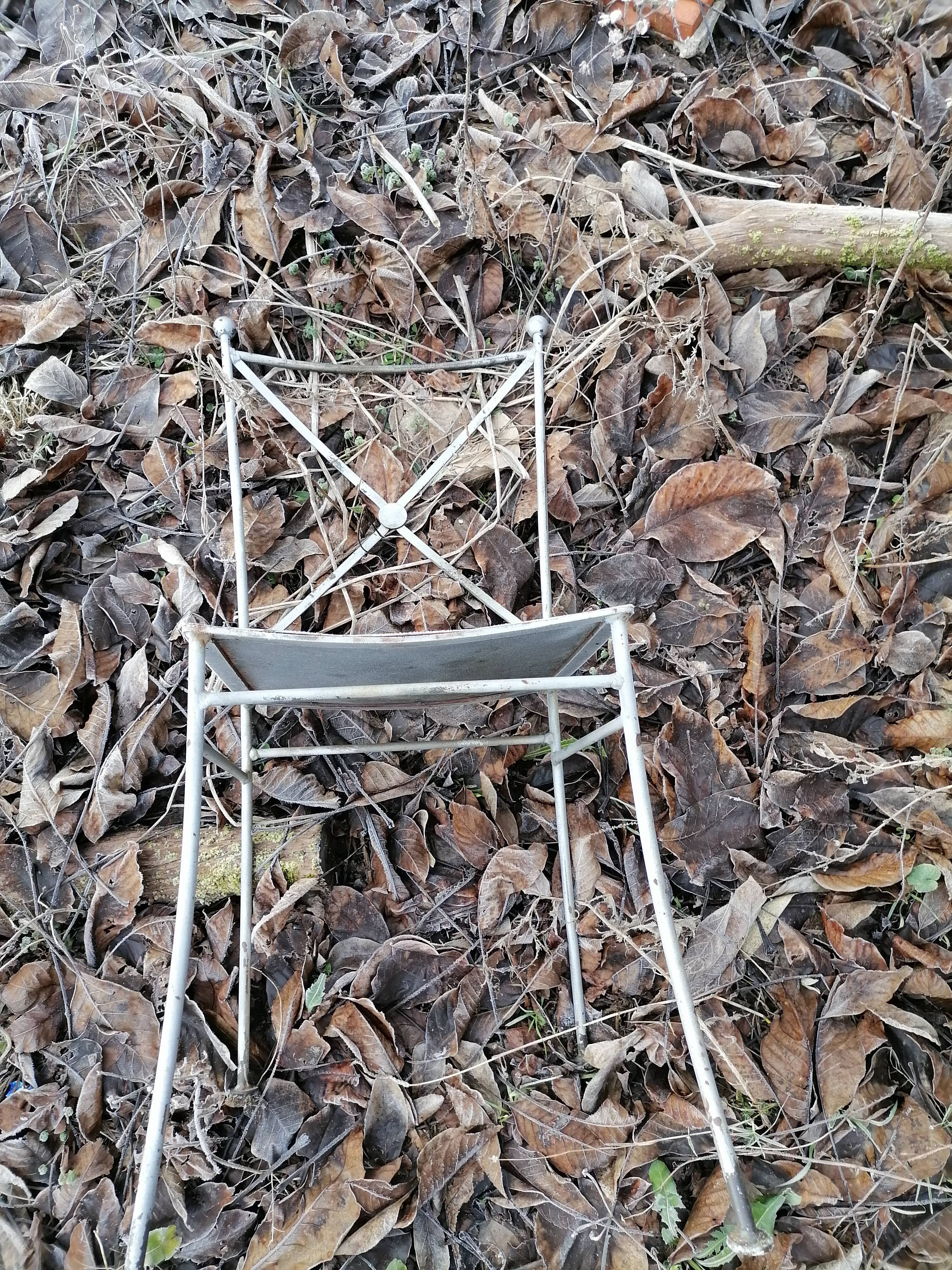 Chaise de jardin fer forgé