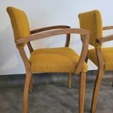 2 fauteuils bridges 1950