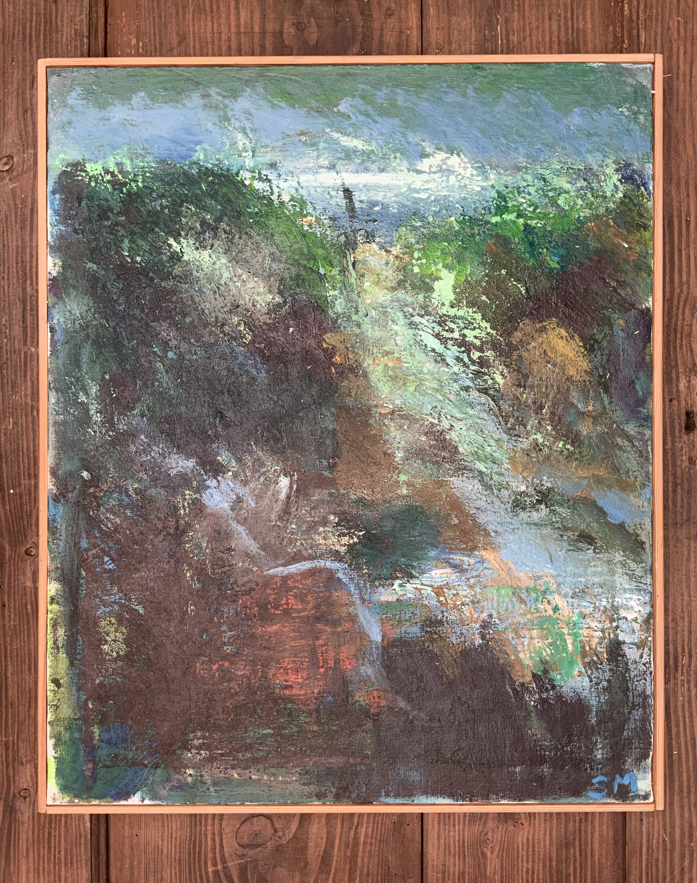 Swim 油絵 oil painting 絵画 原画 abstract Swim 油絵 oil painting