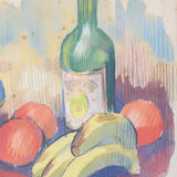 'el círculo artístico de sant lluc' - still life lithograph