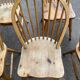 5 chaises anglaises Windsor en bois massif courbé XXème