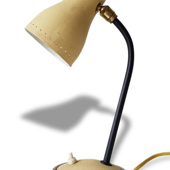 Lampe à poser typique 1950 réflecteur ogive beige années 50 vintage rockabilly zazou