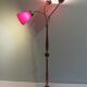Lampadaire 1950 avec 3 abat-jours colorés