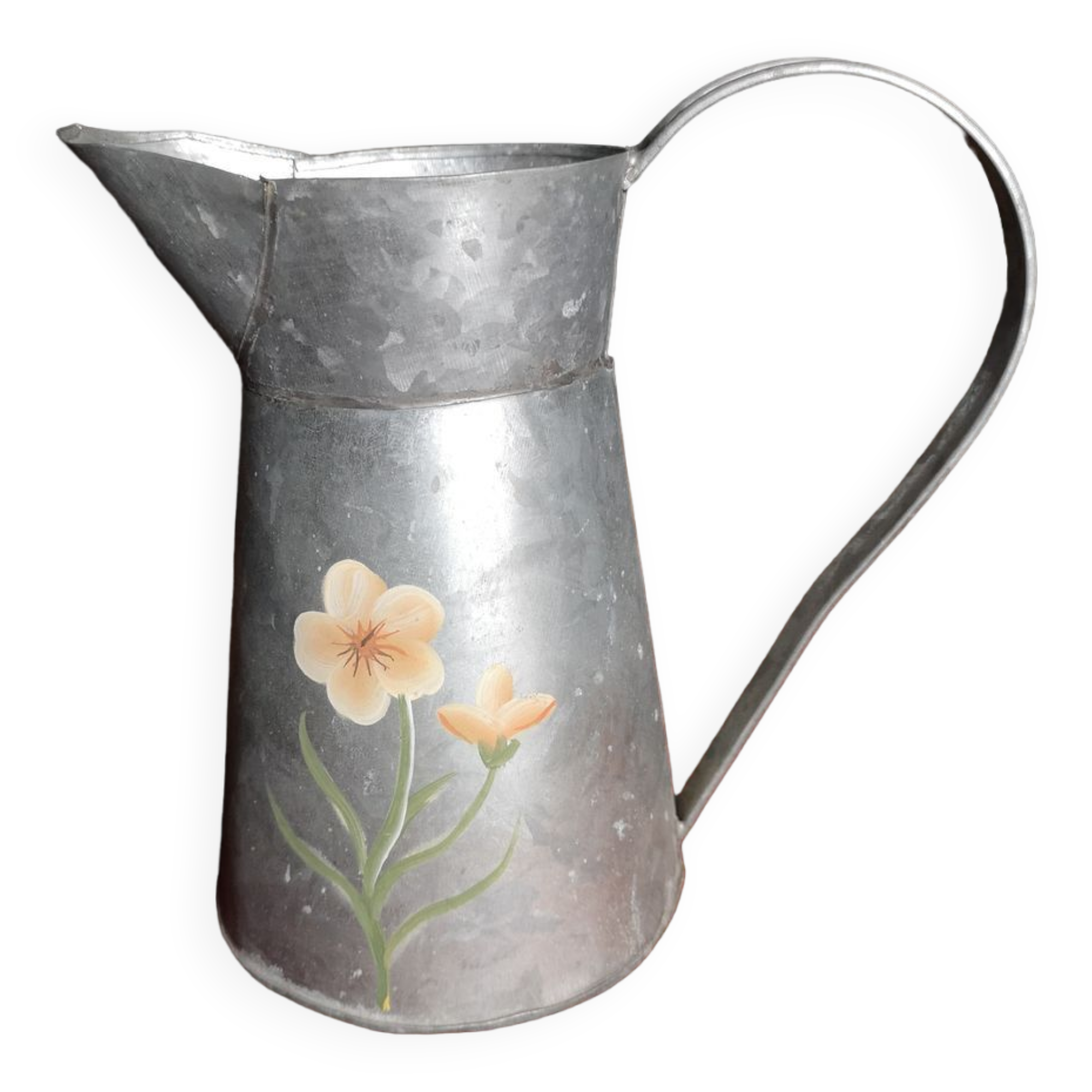 Garden pitcher / sheet metal watering can - Artisanal work