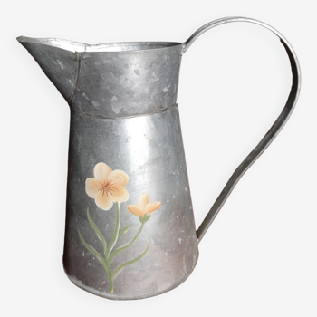 Garden pitcher / sheet metal watering can - Artisanal work