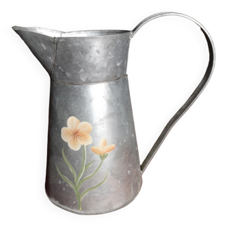Garden pitcher / sheet metal watering can - Artisanal work