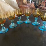 6 port glasses in Portieux crystal