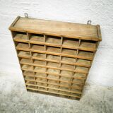 Old wooden sorting locker