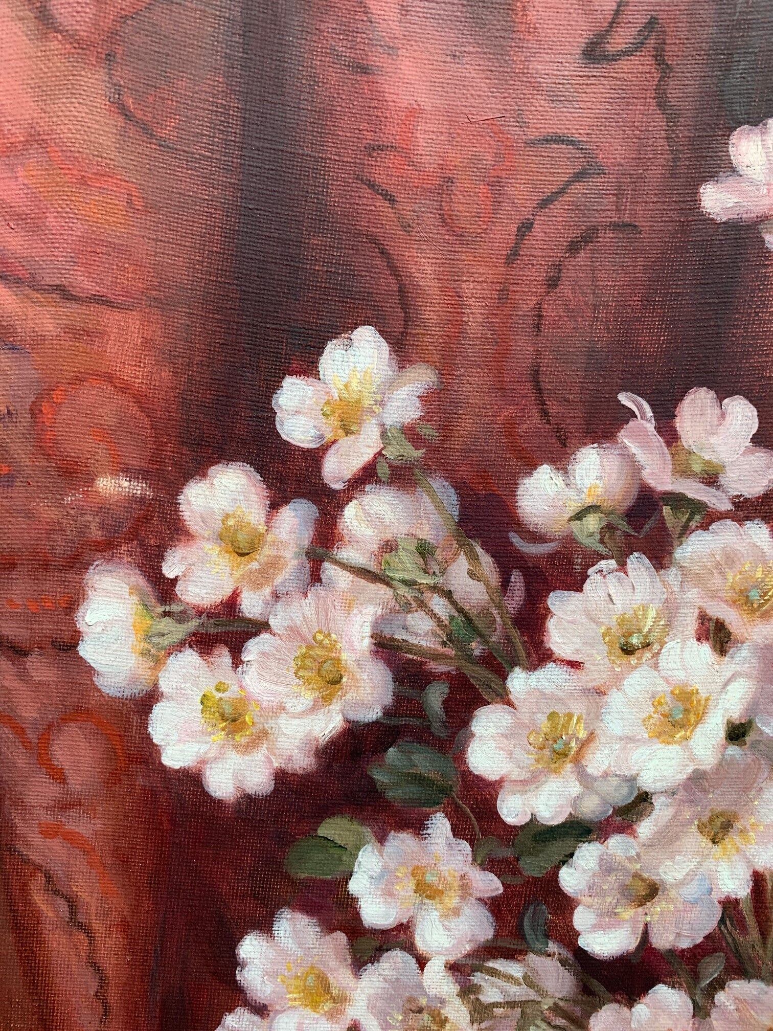 Painting "still life with flowers"