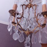 Chandelier cage with tassels