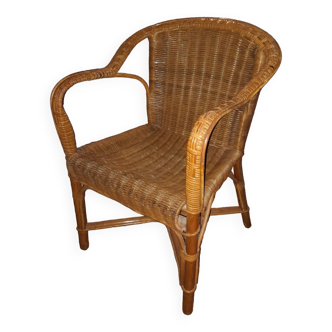 Rattan armchair