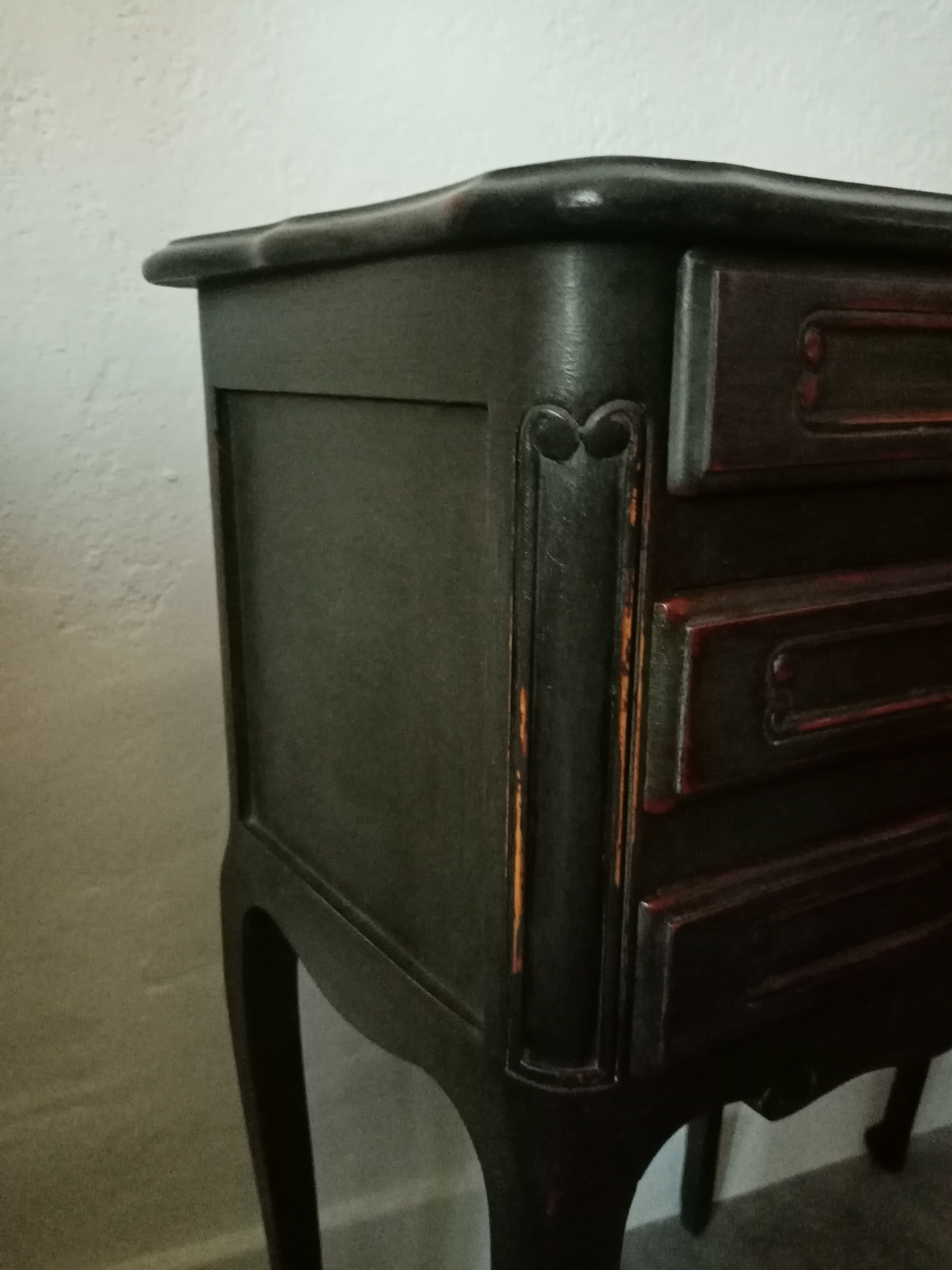 Pair of bedside patina