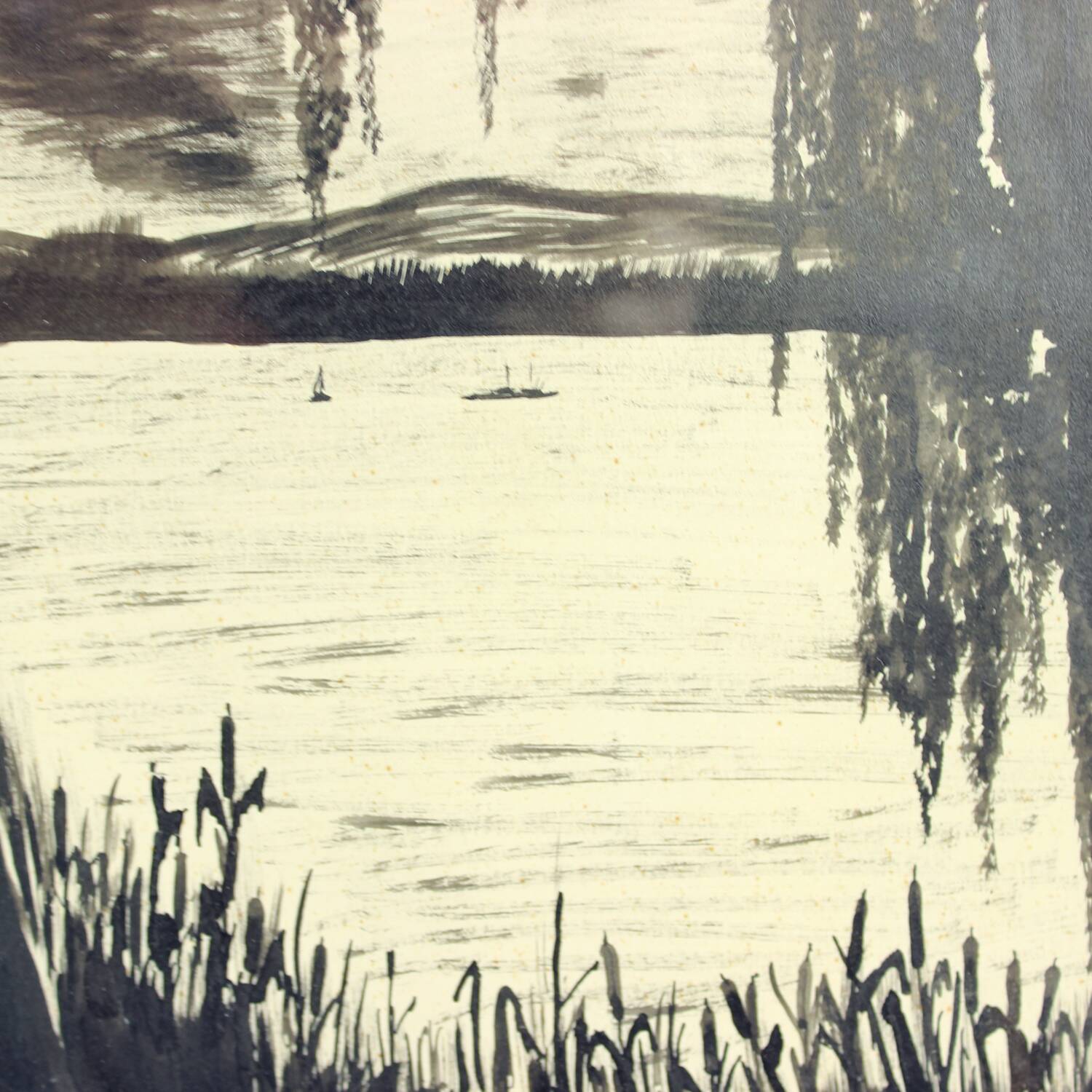 Ensemble de 2 peintures sur papier, signées Sestak 1972