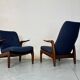 Mid-Century Modernist Danish Teak Lounge Chairs, 1960s, Set of 2
