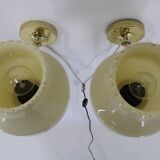 1970s Pair of Wall Lamps, Czechoslovakia