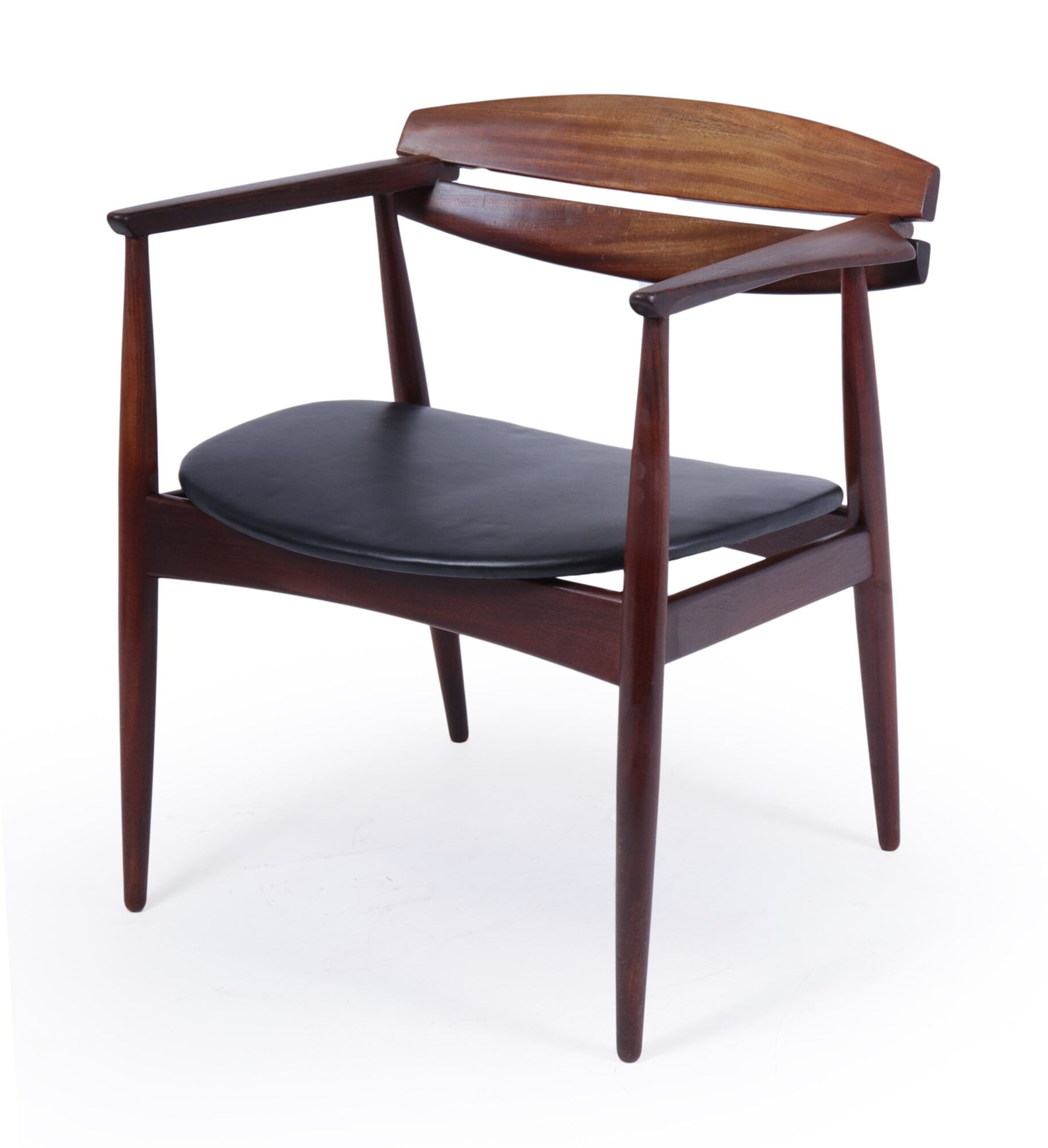 Mid century danish teak desk chair c1960